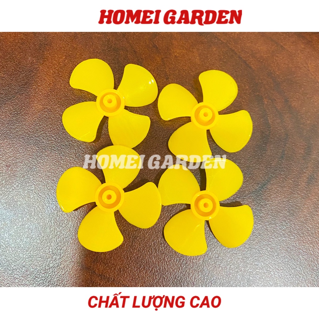4 cánh quạt nhựa mini 4 cánh trục 2mm đường kính 40mm hàng tốt -  HM0038