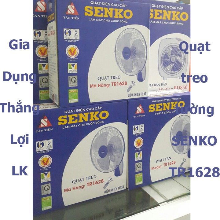 Quạt treo tường Senko TR1628 - Có remote - điều khiển từ xa