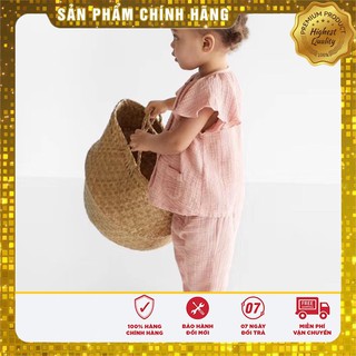 Bộ đũi cao cấp trẻ em quần dài áo cộc cánh tiên siêu mát mẻ, rất thoáng khí Zara baby cho bé gái 12m -5y (517222)