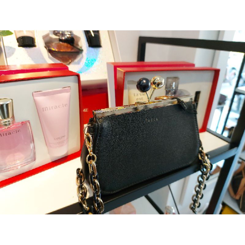 CLUCTH PEDRO NỮ ĐEN/ XANH