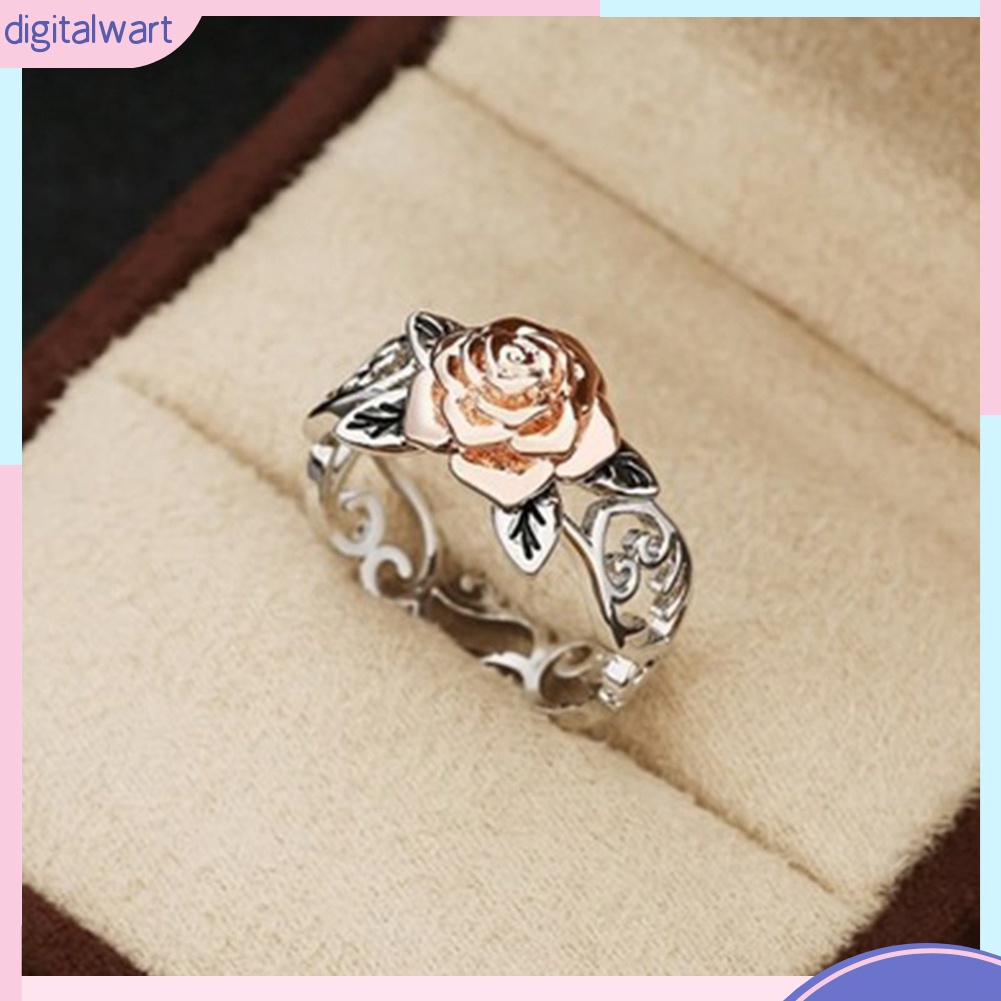 Nhẫn Hợp Kim Mặt Hình Hoa Đính Đá Thời Trang Cổ Điển Cho Nữ