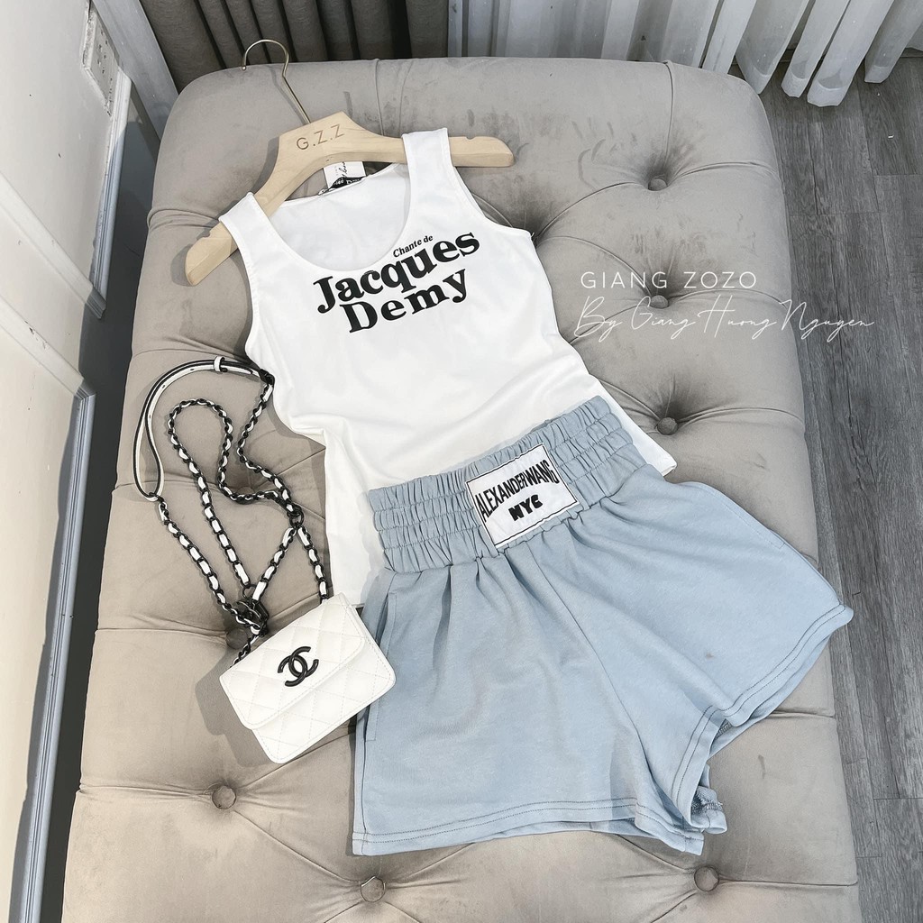 Set đồ nữ cá tính, set quần sóc áo thun đi chơi sang chảnh mùa hè đẹp 8A00061 | BigBuy360 - bigbuy360.vn