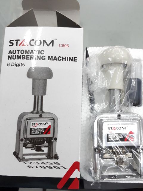 Máy đóng số nhảy tự động Stacom C606 6 số Automatic Numbering Machine