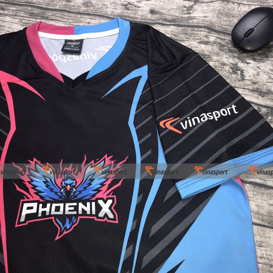 Áo thun game thủ thi đấu Esports PhoeniX Pink