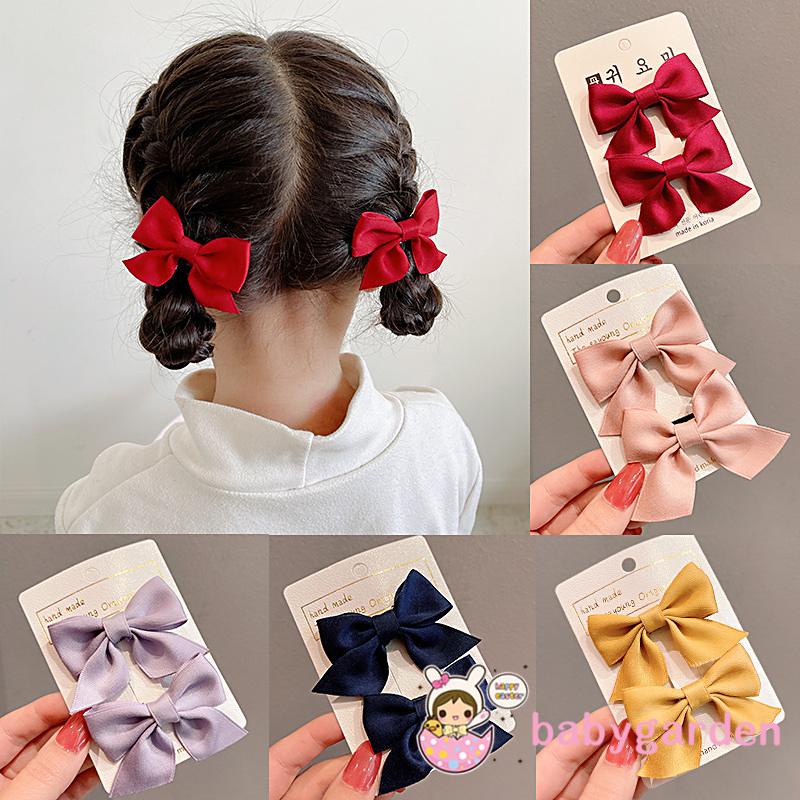 Kẹp tóc nơ màu sắc xinh xắn cho bé gái