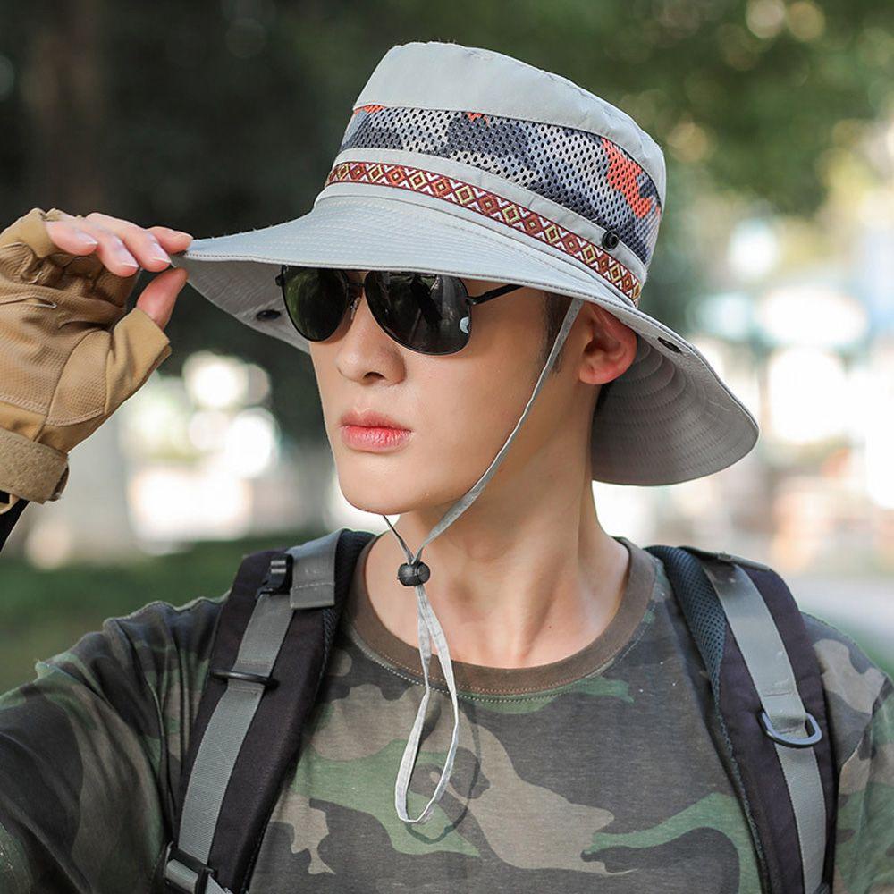 Mũ Chống Nắng Họa Tiết Rằn Ri Phong Cách Thể Thao Thời Trang Cho Nam