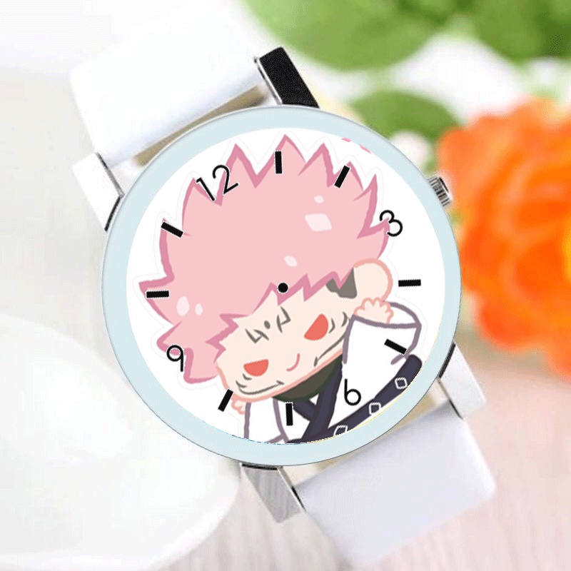 Đồng hồ đeo tay nam nữ in hình JUJUTSU KAISEN VER TẬP THỂ DỤC anime chibi xinh xắn