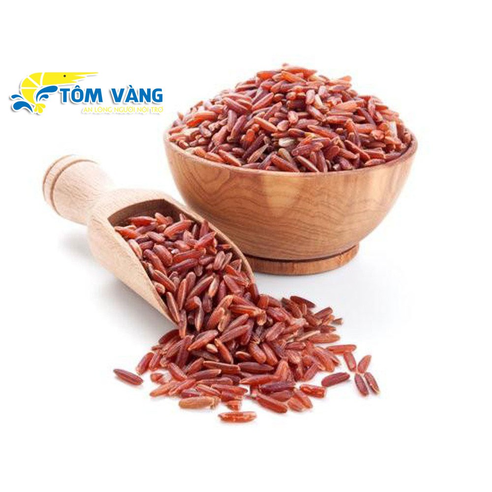 Gạo Lứt Huyết Rồng - (Túi 1kg) - Tôm Vàng