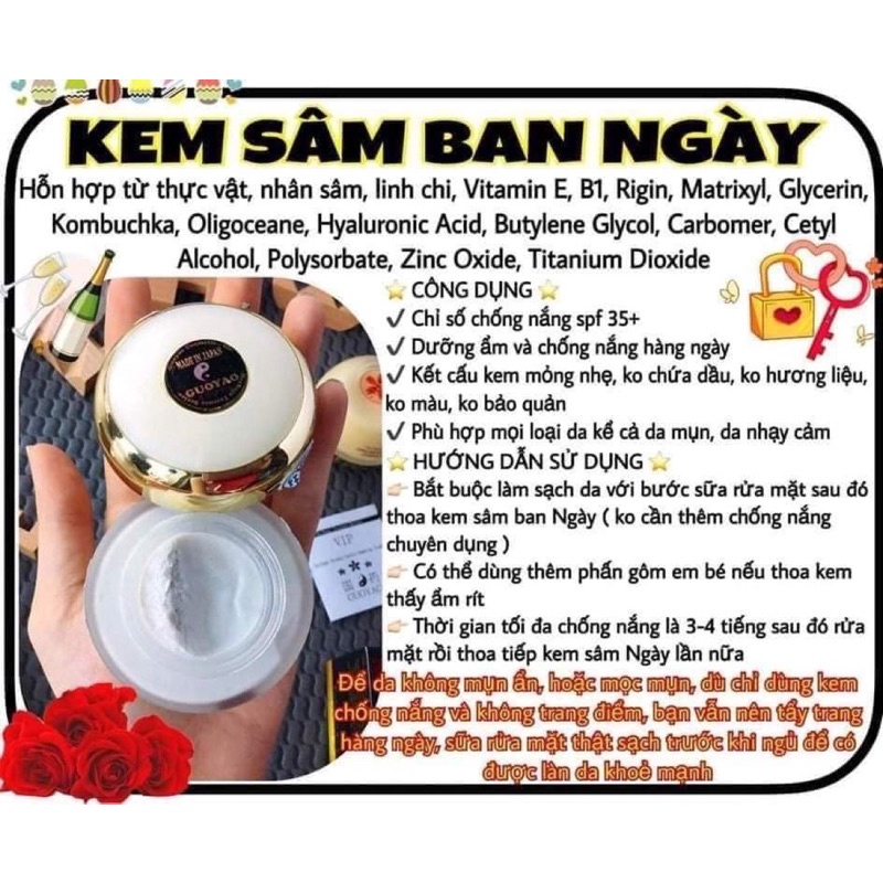 Kem sâm GUOYAO cam kết hàng chính hãng