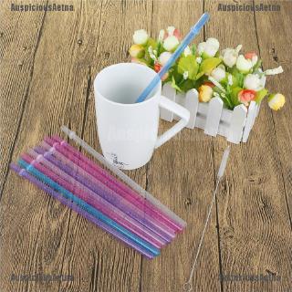 Set 25 Ống Hút Nhựa Cứng Kẻ Sọc Nhiều Màu Có Thể Tái Sử Dụng