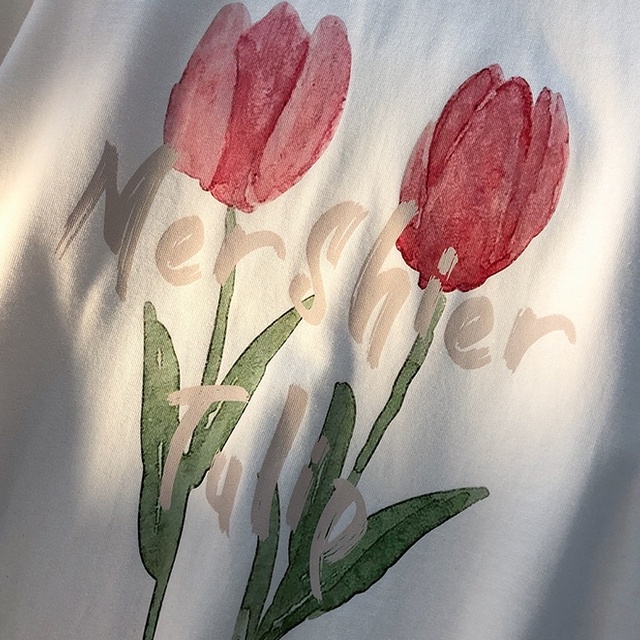 ZHELIHANGFEI Áo Thun Tay Ngắn Form Rộng Họa Tiết In Theo Phong Cách Preppy Dễ Phối Đồ