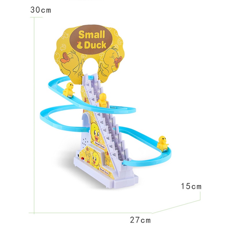 Bộ đồ chơi lắp ráp mô hình HYG Toys cầu thang chạy điện có âm thanh và đèn dành cho trẻ em