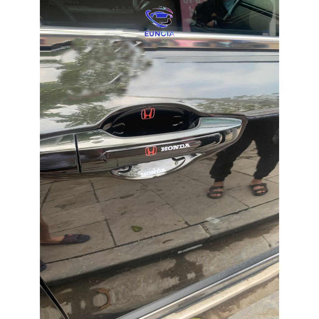 [HONDA] Bộ 10 Miếng Dán Silicon Chống Xước Hõm Cửa, Tay Nắm Cửa , Gương Ô Tô Xe Hơi Có Logo Hãng Xe Honda