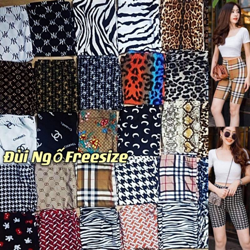 [Họa tiết-Full màu ib shop] QUẦN ĐÙI TRÊN GỐI LEGGING THÁI LAN RAINBOW