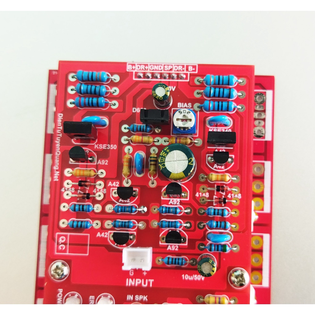 Mạch Công Suất 48 Sò TOSHIBA Điện ÁP Cao 2 Lớp FR4 Có Bảo Vệ Loa
