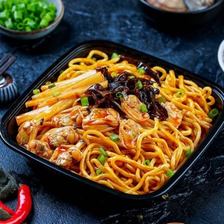 Mì trộn hải sản Tứ Xuyên