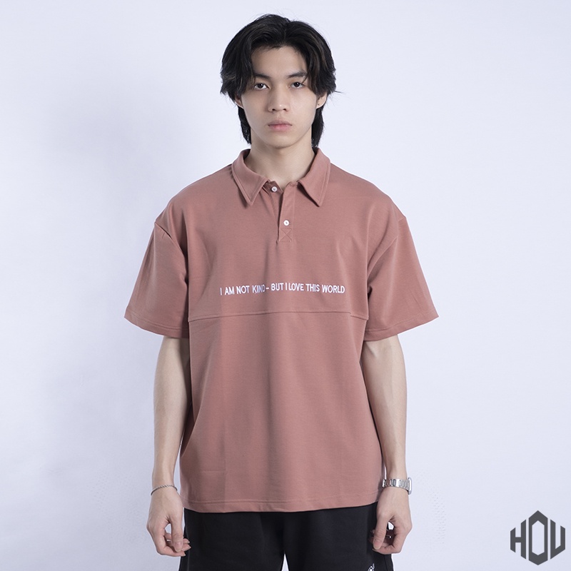 Áo thun Polo tay lỡ form rộng nam nữ, áo thun basic oversize Hàn Quốc ULZZANG HDU chất liệu cotton da cá mã AT25