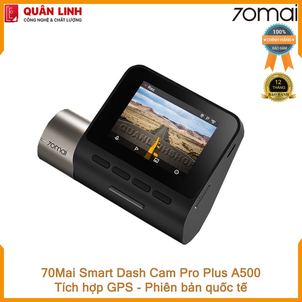 [kho sẵn sàng] Camera hành trình 70mai Dash Cam Pro Plus A500 Quốc tế. Tích hợp sẵn GPS - Bảo hành 12 tháng | BigBuy360 - bigbuy360.vn