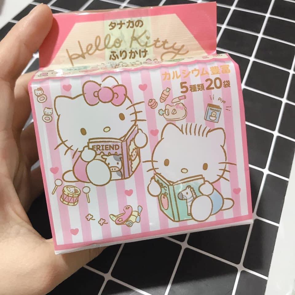 Gói Gia Vị Rắc Cơm Trộn Cơm Hello Kitty Nội Địa Nhật Bản Cho Bé Ăn Dặm Bổ Sung Dinh Dưỡng Canxi Vitamin DHA