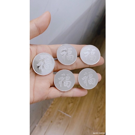 Xu bạc đánh gió tròn hình thìa cạo gió đánh cảm