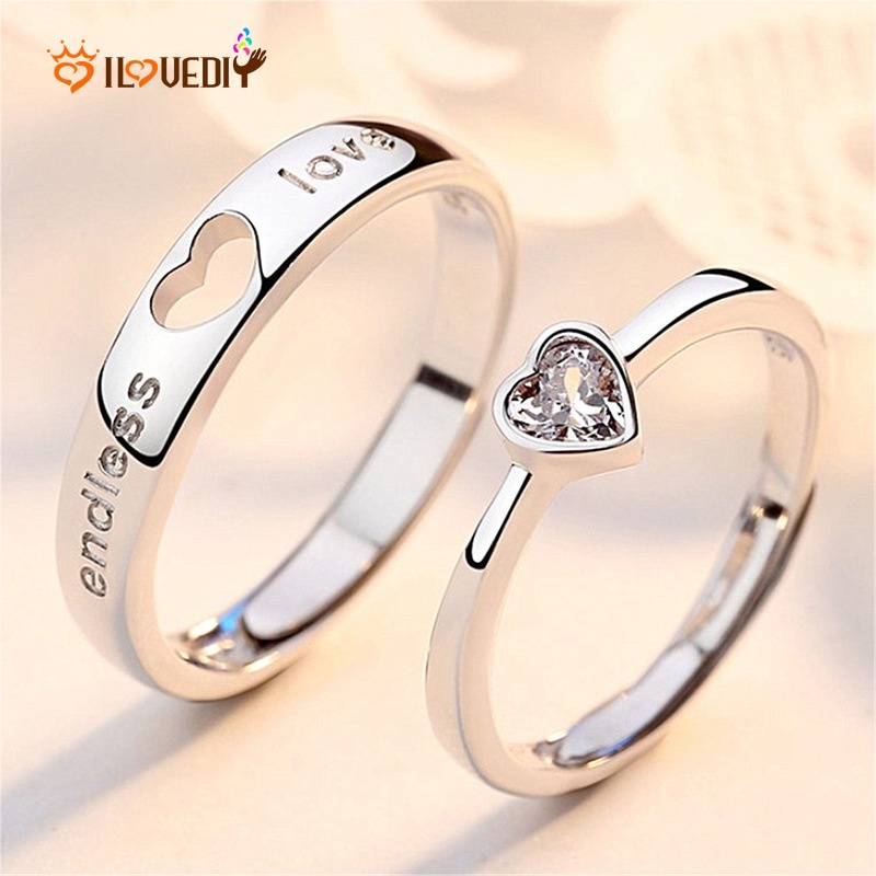 Nhẫn Đeo Tay Kim Loại Đơn Giản Thời Trang Cho Cặp Đôi