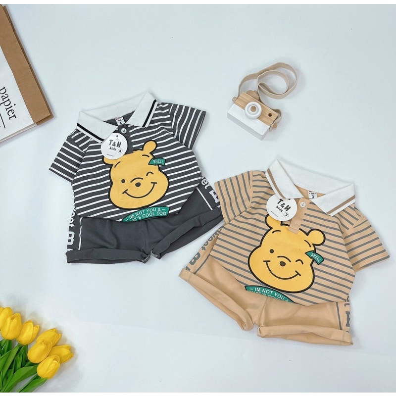 Đồ bộ bé trai❤️FREESHIP❤️Set bộ có cổ bé trai