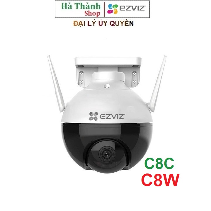 Camera Ezviz C8C 1080P / C8W 2K 4MP / C8PF Mắt Kép WiFi Ngoài Trời - Xoay 360 độ