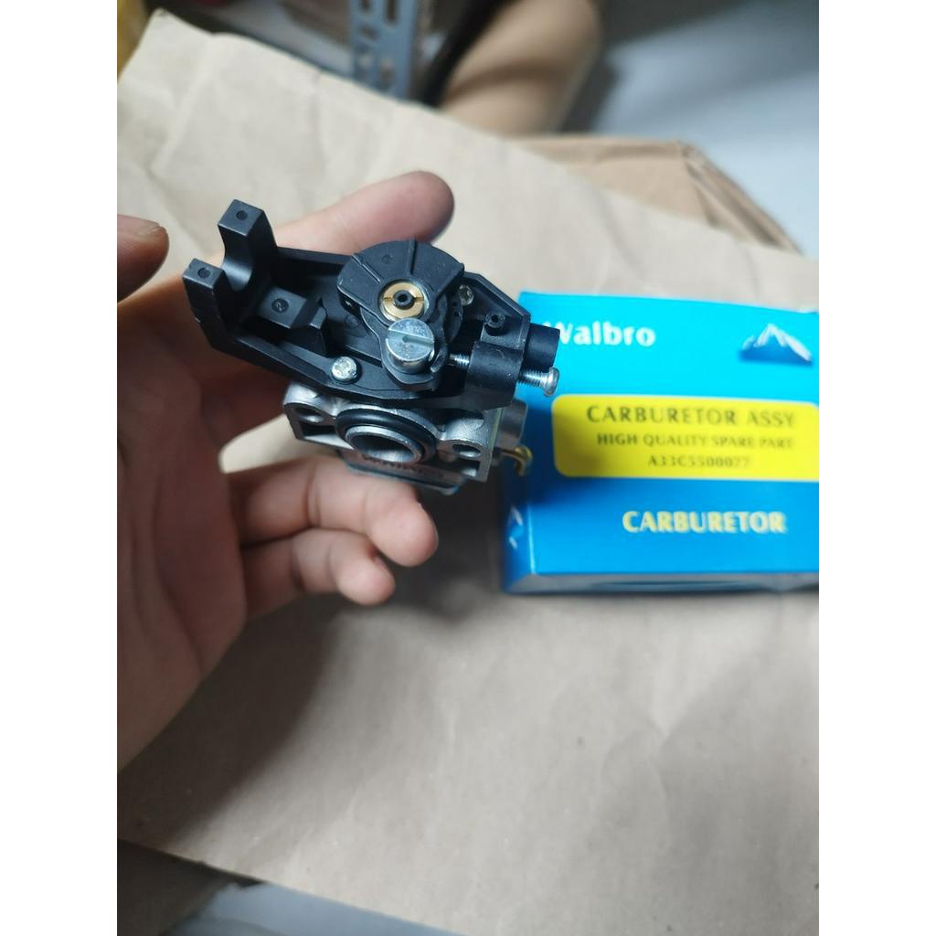 Chế Hòa Khí Gx35 Dành Cho Máy Cắt Cỏ Thương Hiệu Walbro Hộp Xanh Tai Nhựa