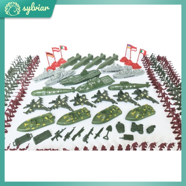 Bộ 337 Mô Hình Người Lính Bằng Nhựa Dùng Trang Trí