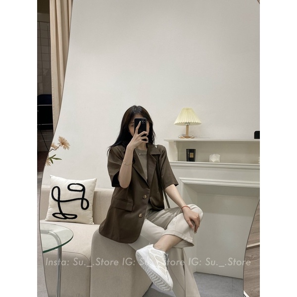 Áo blazer cộc tay đệm vai A2255 SUSTORE | BigBuy360 - bigbuy360.vn