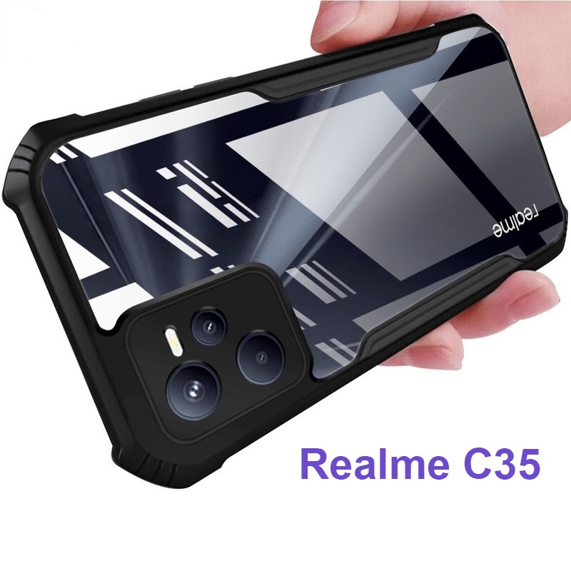 Ốp Điện Thoại Silicon Trong Suốt Chống Sốc Cho Realme C35 C11 C12 C15 C17 9i 7i 9 8 7 6 Pro Plus 5G