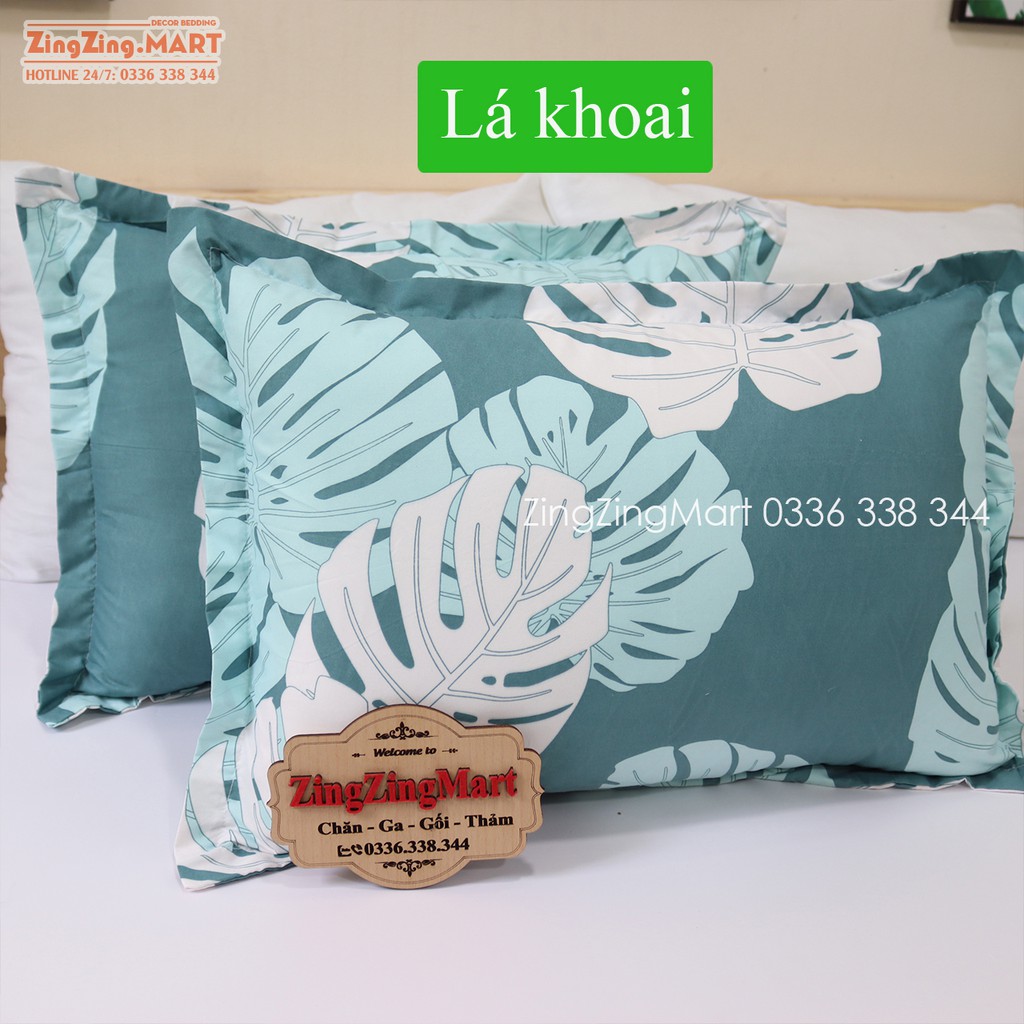 (Sale hot) Vỏ gối nằm Lá Khoai Nước 45x65cm (Chát chọn mẫu)