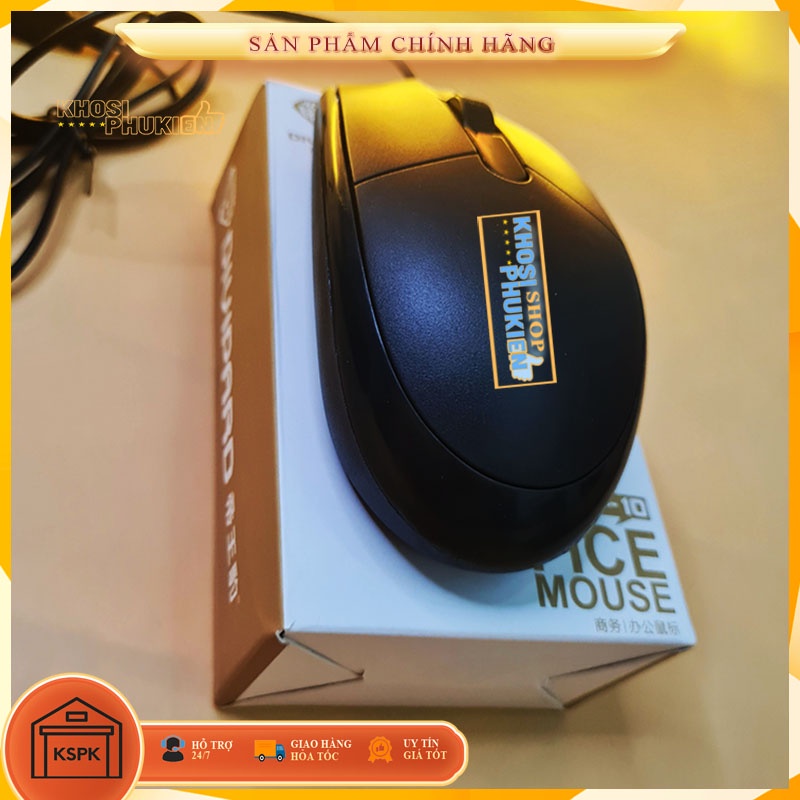 Chuột Máy Tính màu đen có dây bền bỉ giá rẻ KSPK CMTO10