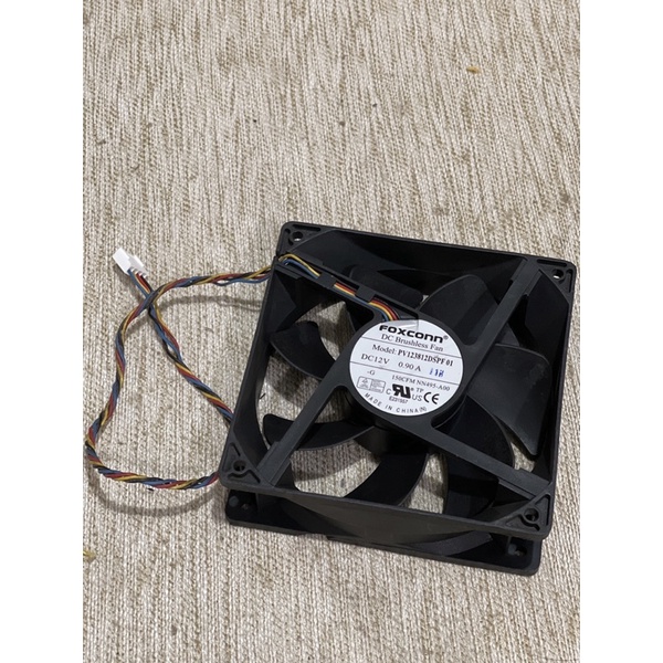 Quạt làm mát 12cm fan bi 0,9A giảm ồn cho case 4U bitcoin