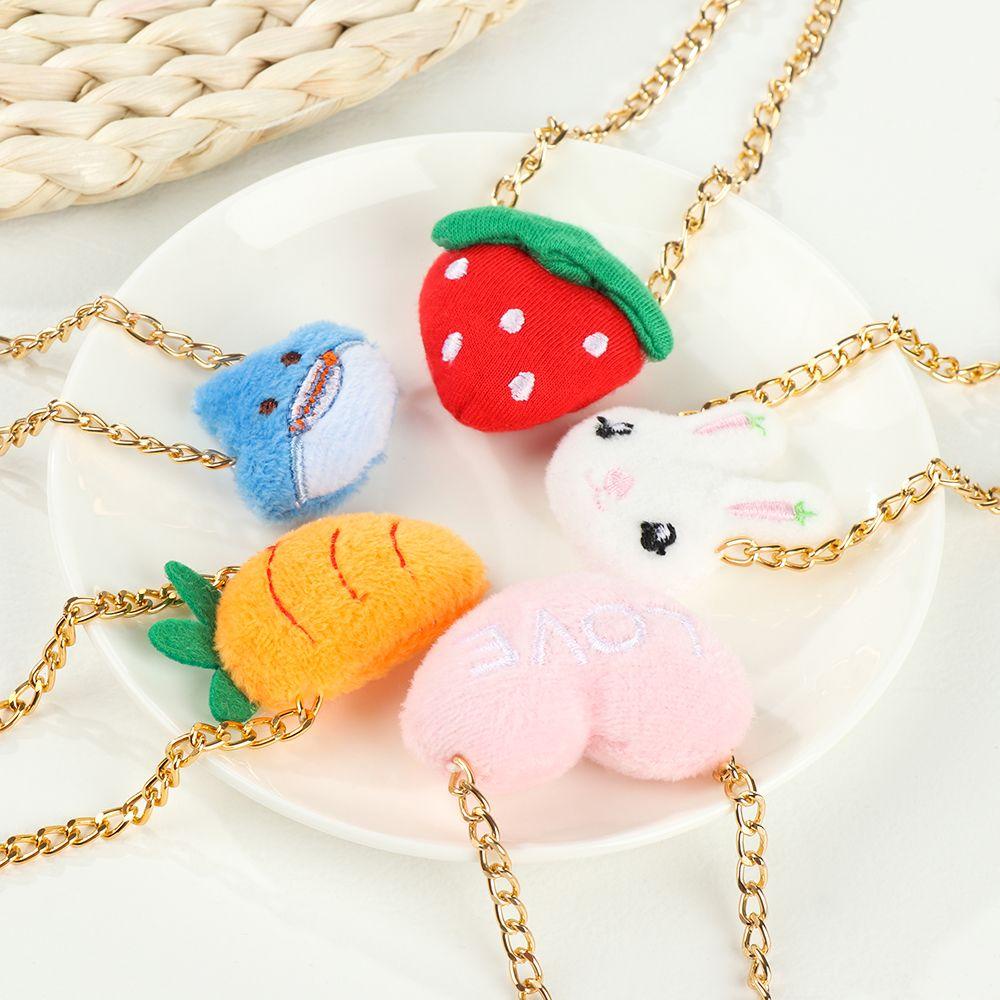 YNATURAL Túi Đeo Chéo Hình Gấu Trúc / Cà Rốt Nhồi Bông 20CM Đáng Yêu