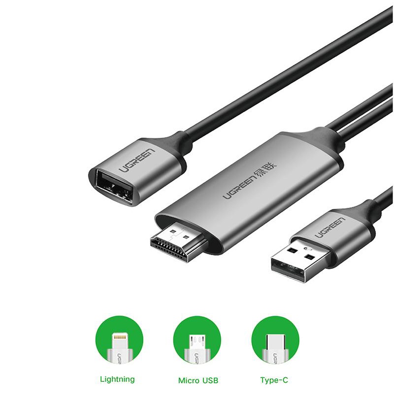 Cáp chuyển đổi USB đa năng  Ugreen 50291 CM151  1.5m