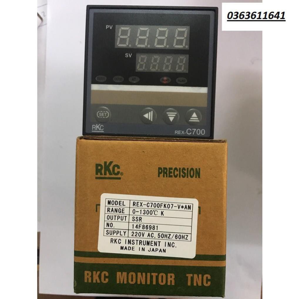[Sốc] Sale  Giá gốc Bộ điều khiển nhiệt độ OMRON C700 (đồng hồ nhiệt độ RKC ) mặt 72x72  75x75 .