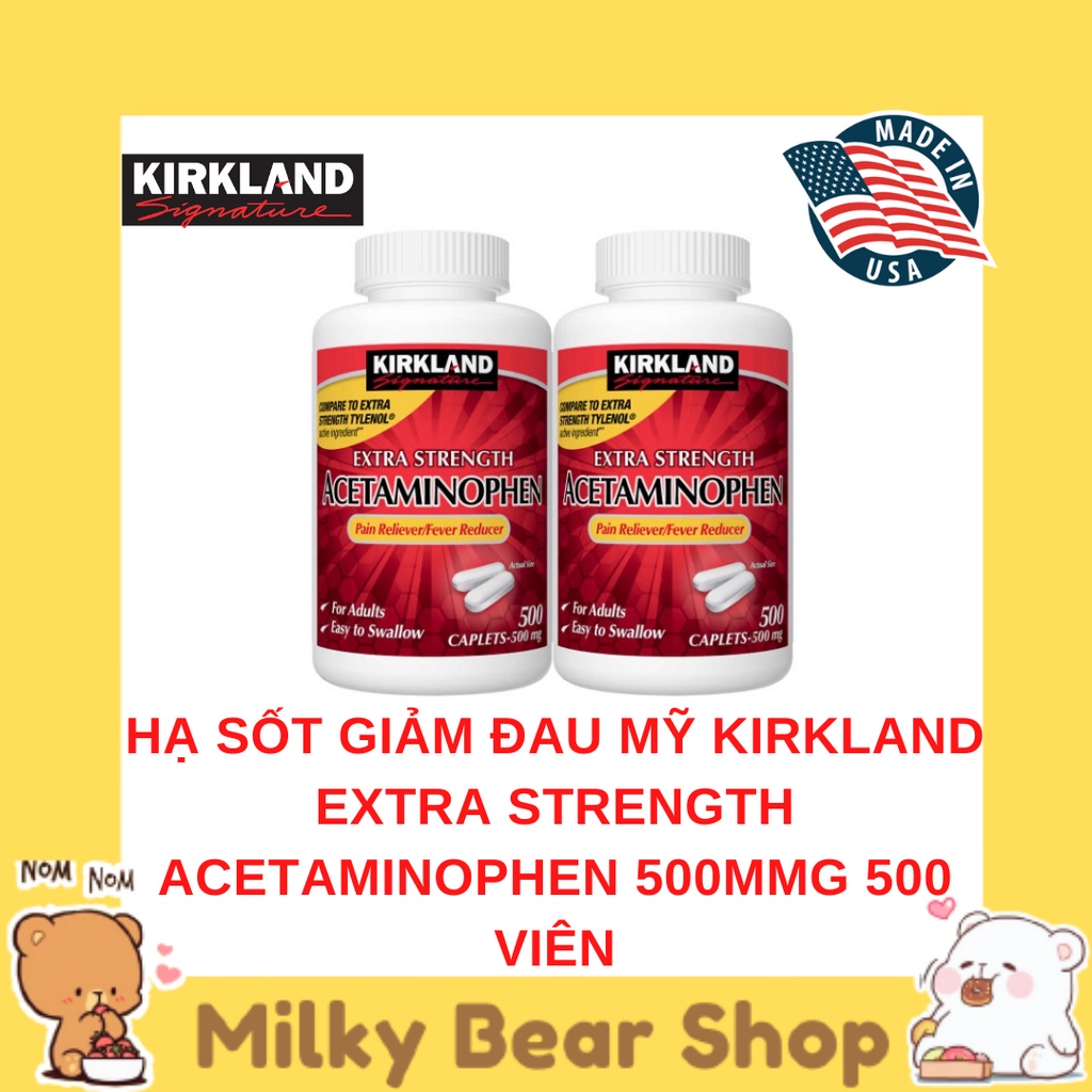 [MỸ] 1 LỌ KIRKLAND ACÊTAMINOPHEN 500 VIÊN