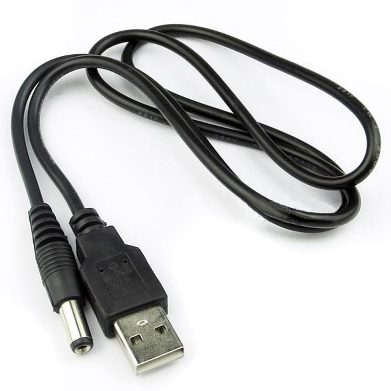 Dây Cáp Sạc Chuyển Đổi Đầu USB A Male Sang 2.0-5.5mm DC 5V Tiện Dụng