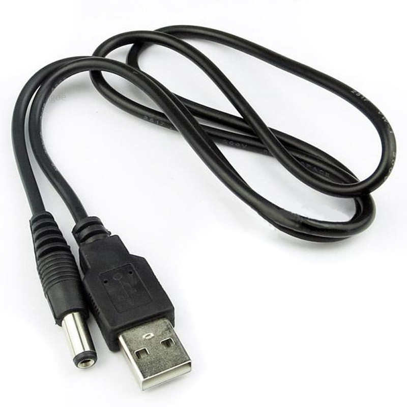 Dây cáp sạc kết nối USB A 2 đầu 2.0-5.5mm