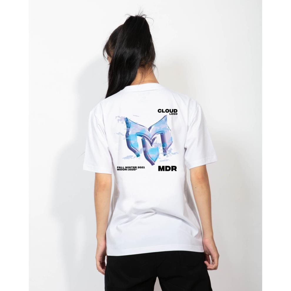 Áo phông form rộng tay lỡ Thun Nam Nữ Logo Lồng Mây Cloud Local Brand Mi Midori