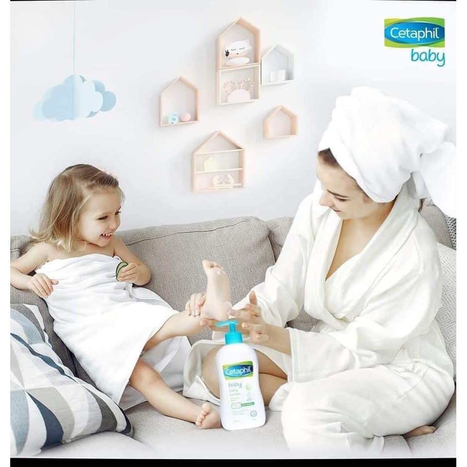 Sữa tắm &amp; gội cho bé Cetaphil của Đức 400ml dạng vòi mẫu mới