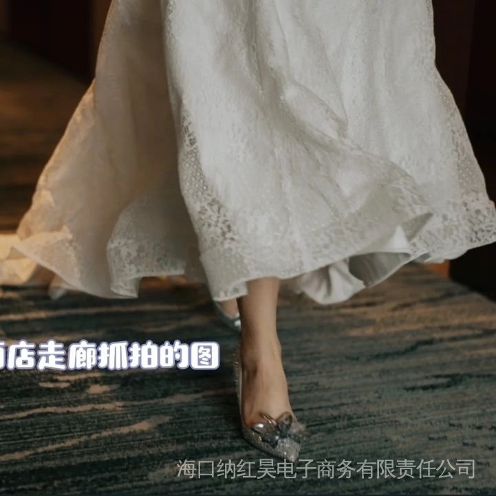 Giày Cao Gót Mũi Nhọn Đính Đá Thời Trang Mùa Xuân 2022 E3IH