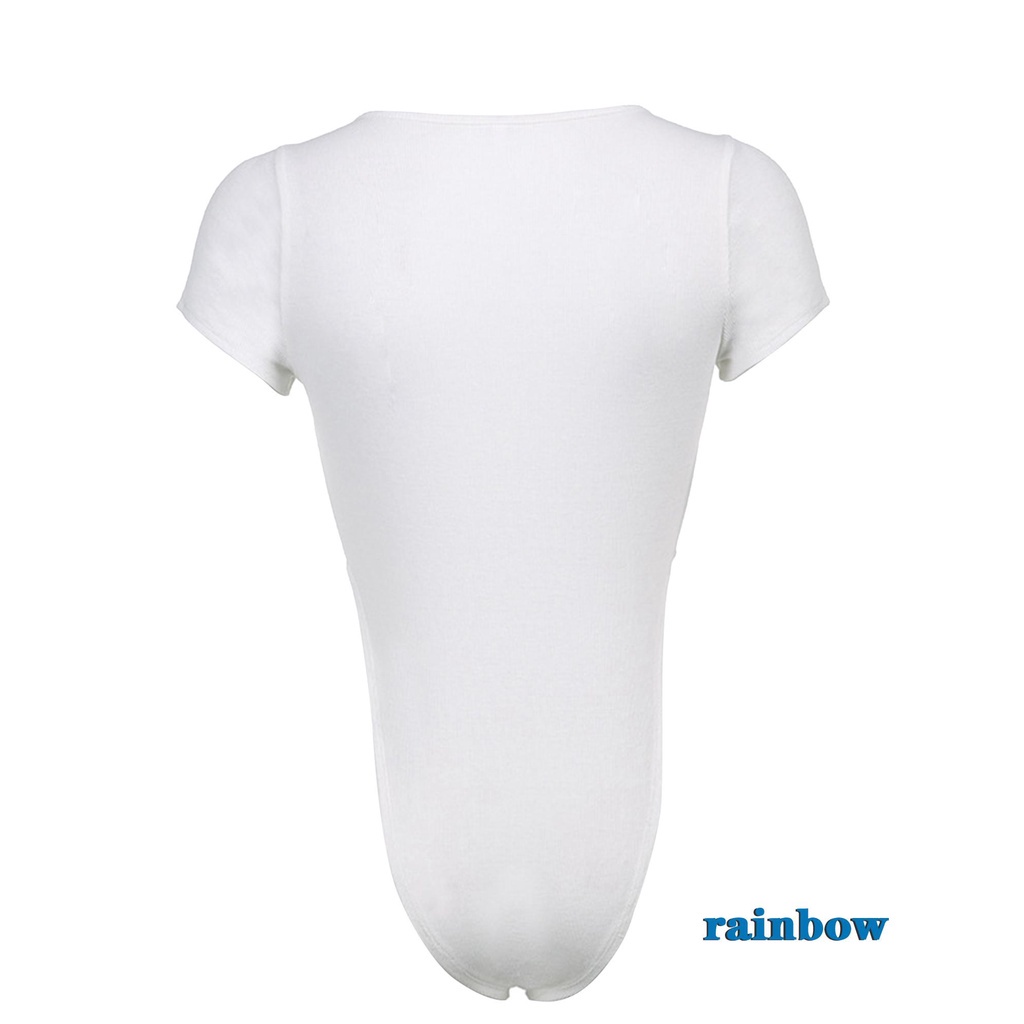 Bộ Áo Liền Quần Dệt Kim Tay Ngắn Cổ Vuông Màu Trắng / Đen Thời Trang Mùa Hè Cho Nữ | BigBuy360 - bigbuy360.vn