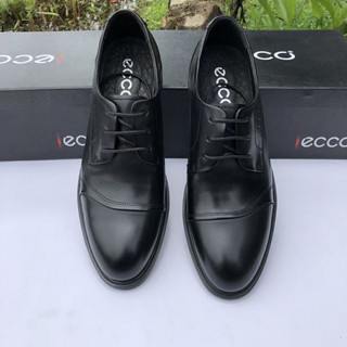 giày tây ecco chất liệu da thật