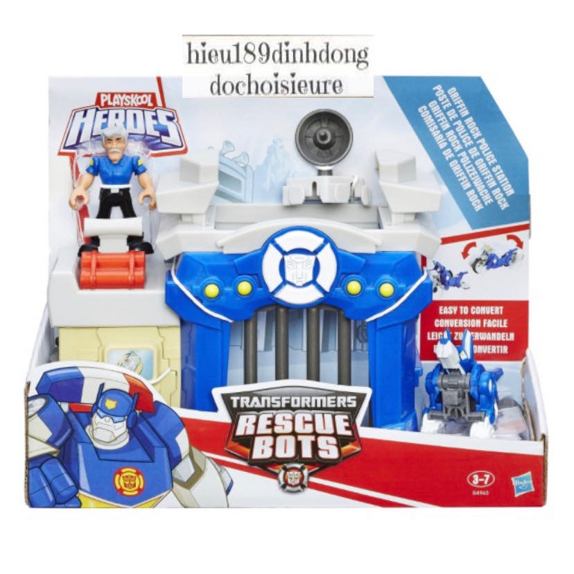 Đồ chơi playskool heroes transformers rescue bots trụ sở cảnh sát full box chính hãng