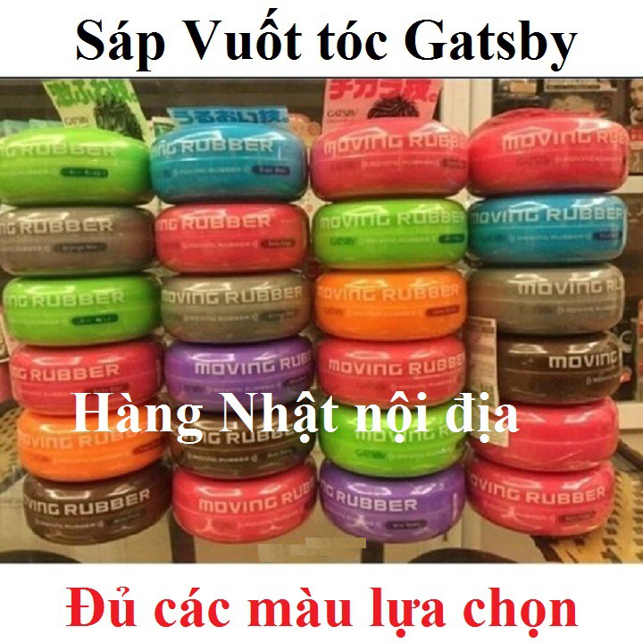 Keo vuốt tóc Gatsby Nhật bản đủ loại - sáp vuốt tóc Gatsby moving rubber air rise