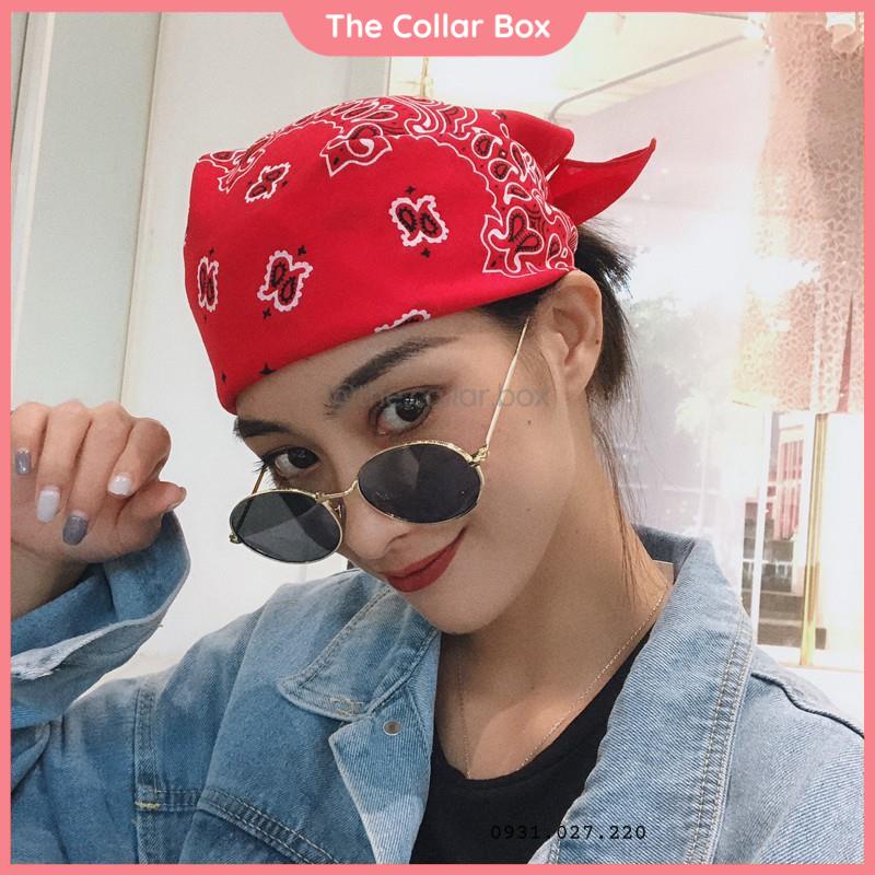 Khăn bandana cotton đa năng phong cách đường phố hiphop size 55x55cm - Mã CO532 The Collar Box