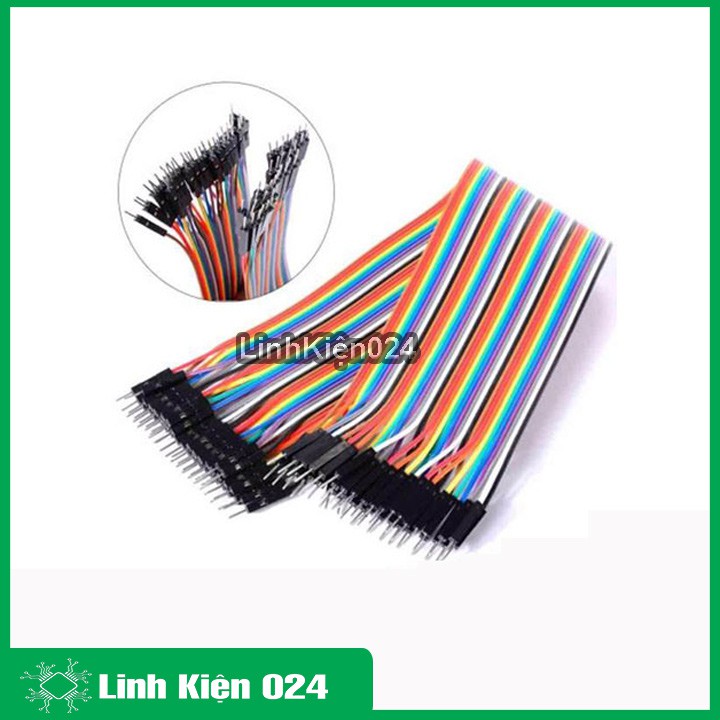 Dây Nối 40P 7 Màu Dài 10Cm