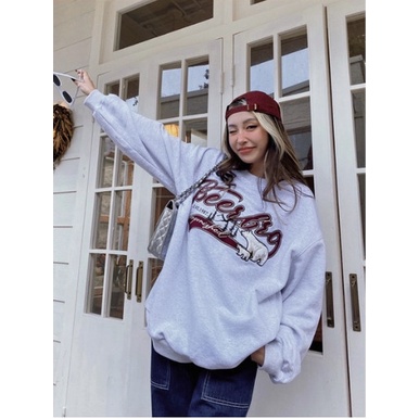 Áo Sweater nỉ bông BEERBRO Unisex form rộng Nam Nữ ZZ unisex
